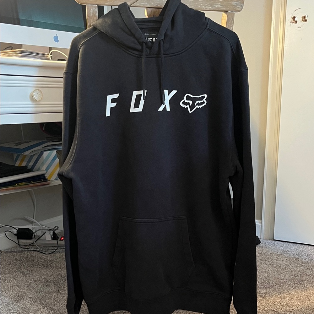 Fox Racing Black Hoodie for Men Size XL